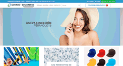 Desktop Screenshot of gorrosysombreros.com